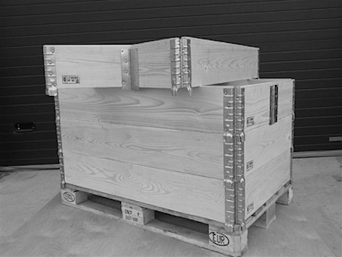 Aufsatzrahmen auf europalette | ADLERPACK